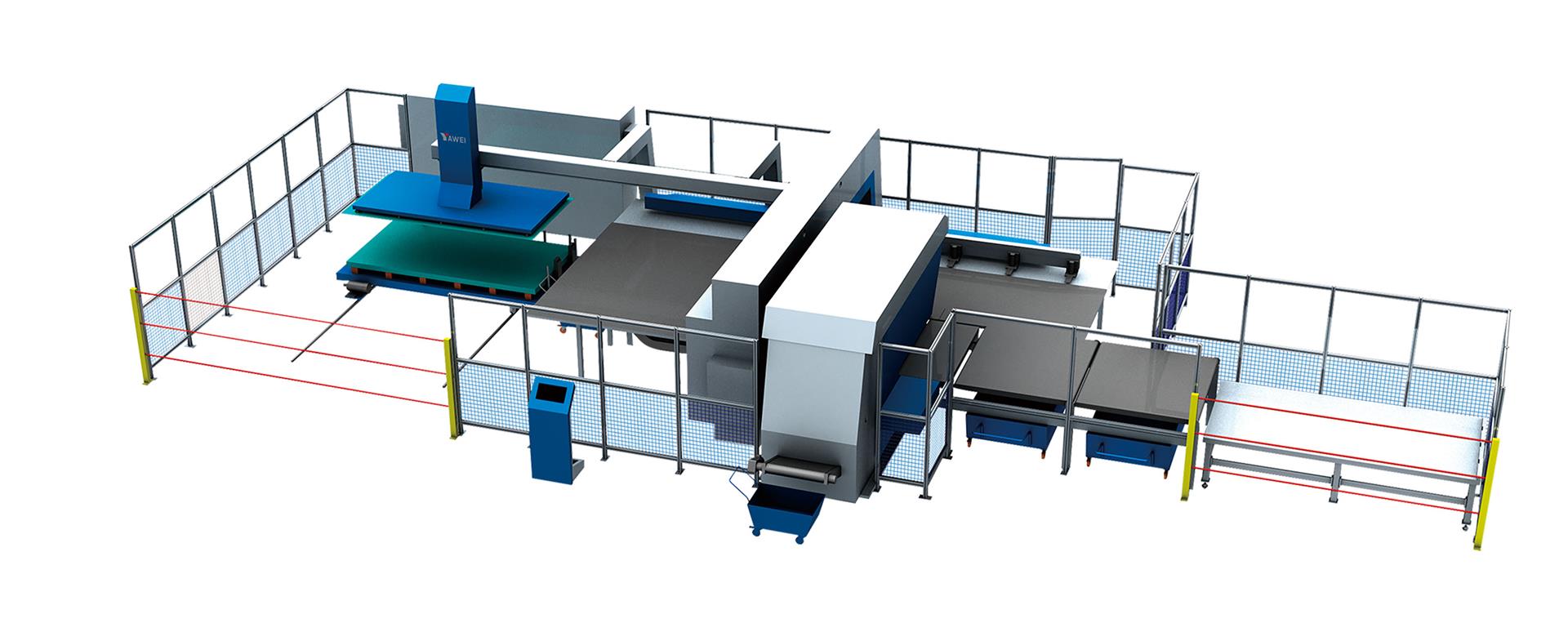 Yawei AMS. HS - FMC/FMS nc blanking composite machine tool
